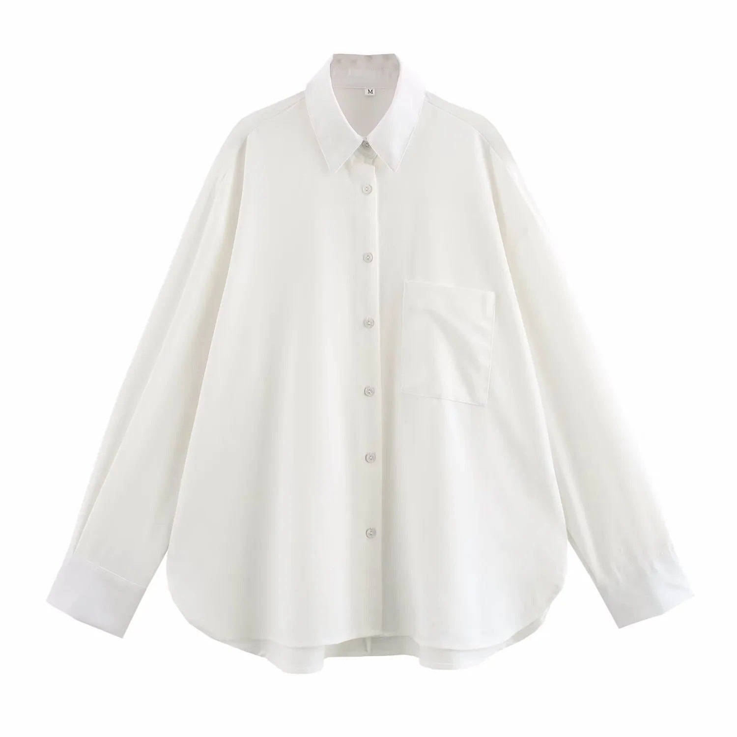 Damer Blus Avslappnad Passform Andningsbart Material-1