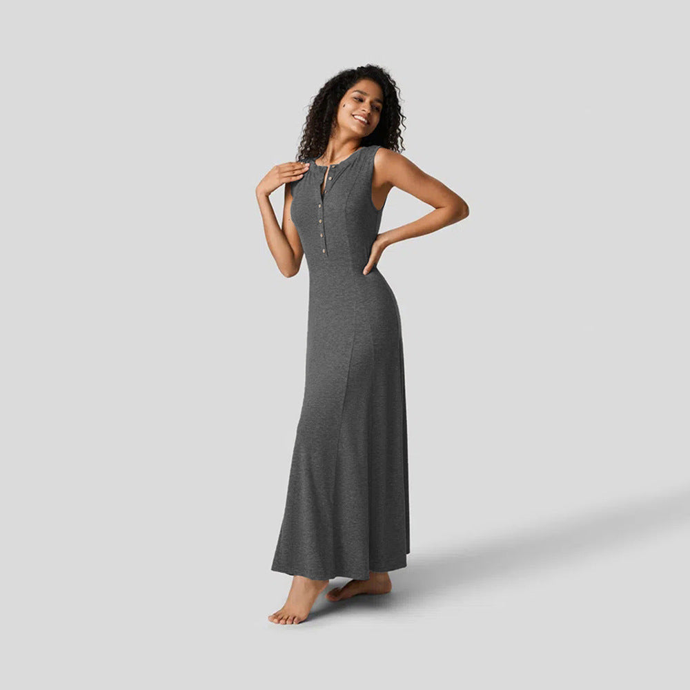 Damklänning A-Line Lång Ärmar Polyester Elegant-4