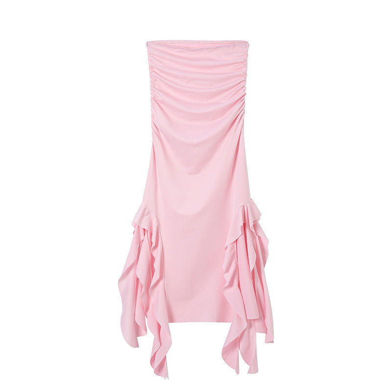 Kvinnors Bodycon Klänning Oregelbunden Design Polyester-5