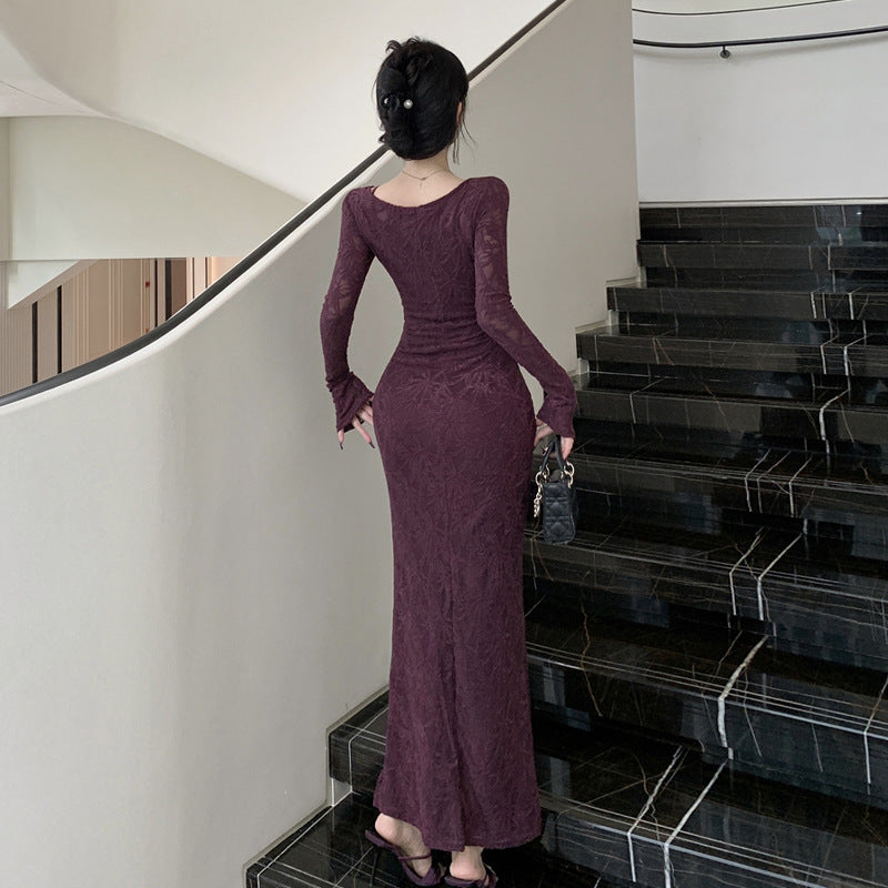 Dam One-Piece Kjol Färgblockering Avslappnad Polyester-3