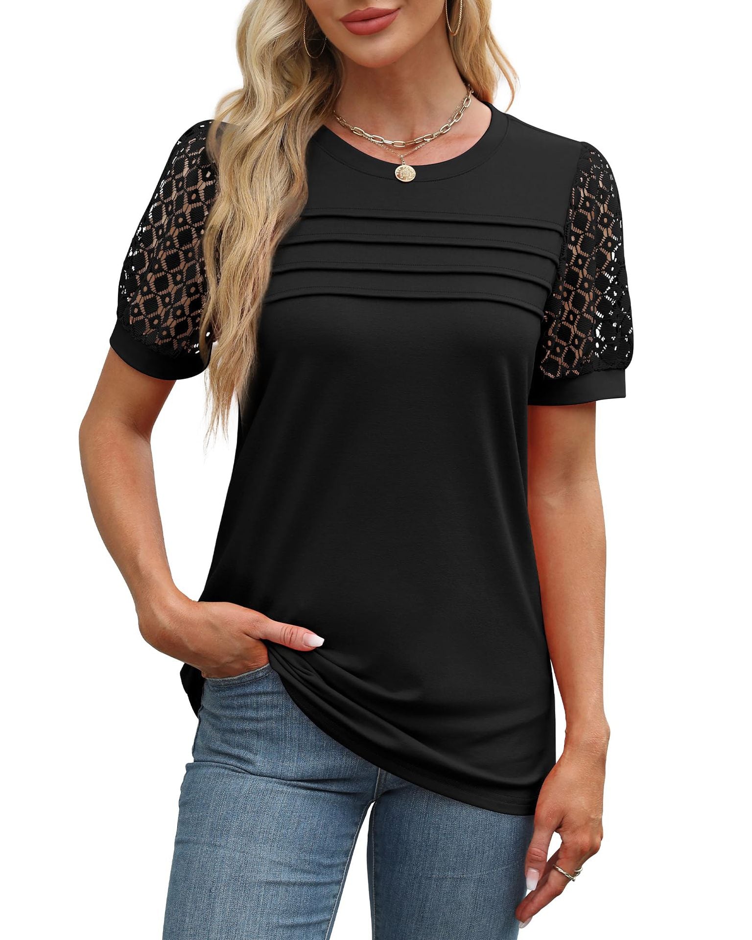 Variant image for Dam T-shirt Löst Sittande Kortärmad 100% Bomull-26