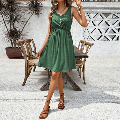 Damklänning A-Line Monokrom Mjuk Polyester för Fina Tillfällen-5