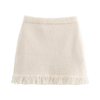 Kvinnor Cardigan Fransar Mjukt Stickmaterial 3