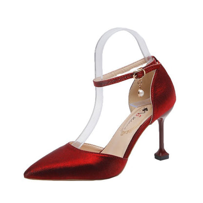 Kvinnor Slingback Skor Hög Blockhäl Syntetisk Läder 7