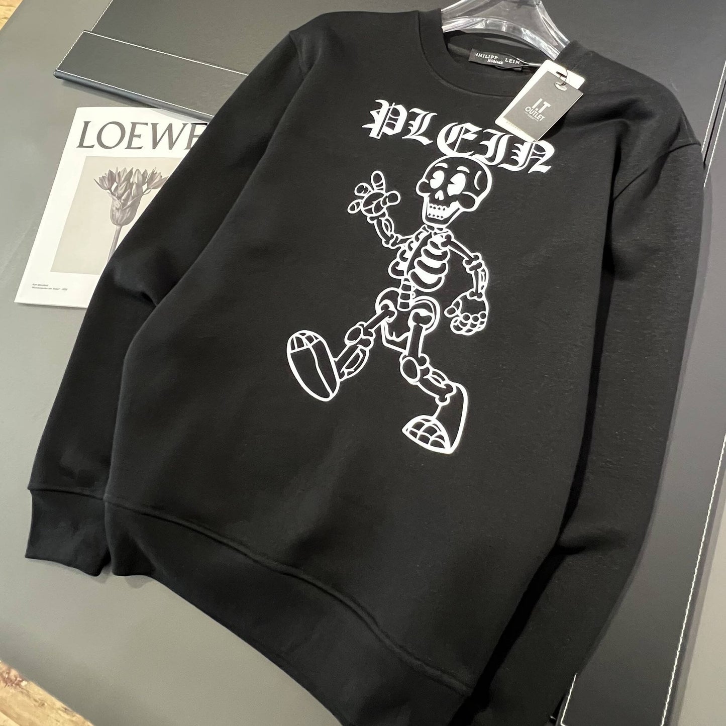 Herr Sweatshirt Rundhalsad Fleece 100% Bomull Ultra Varm-2