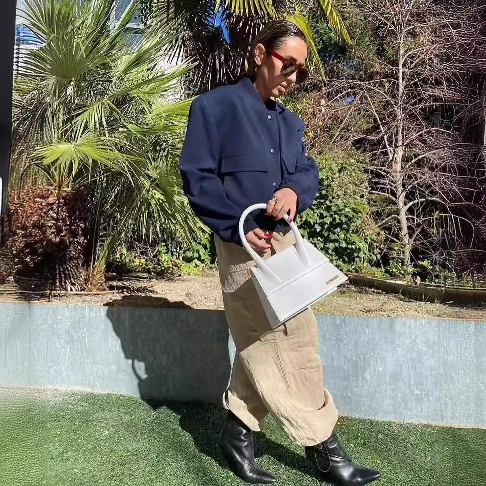 Damjacka Kort Pilotjacka Drop Shoulder Polyester-4