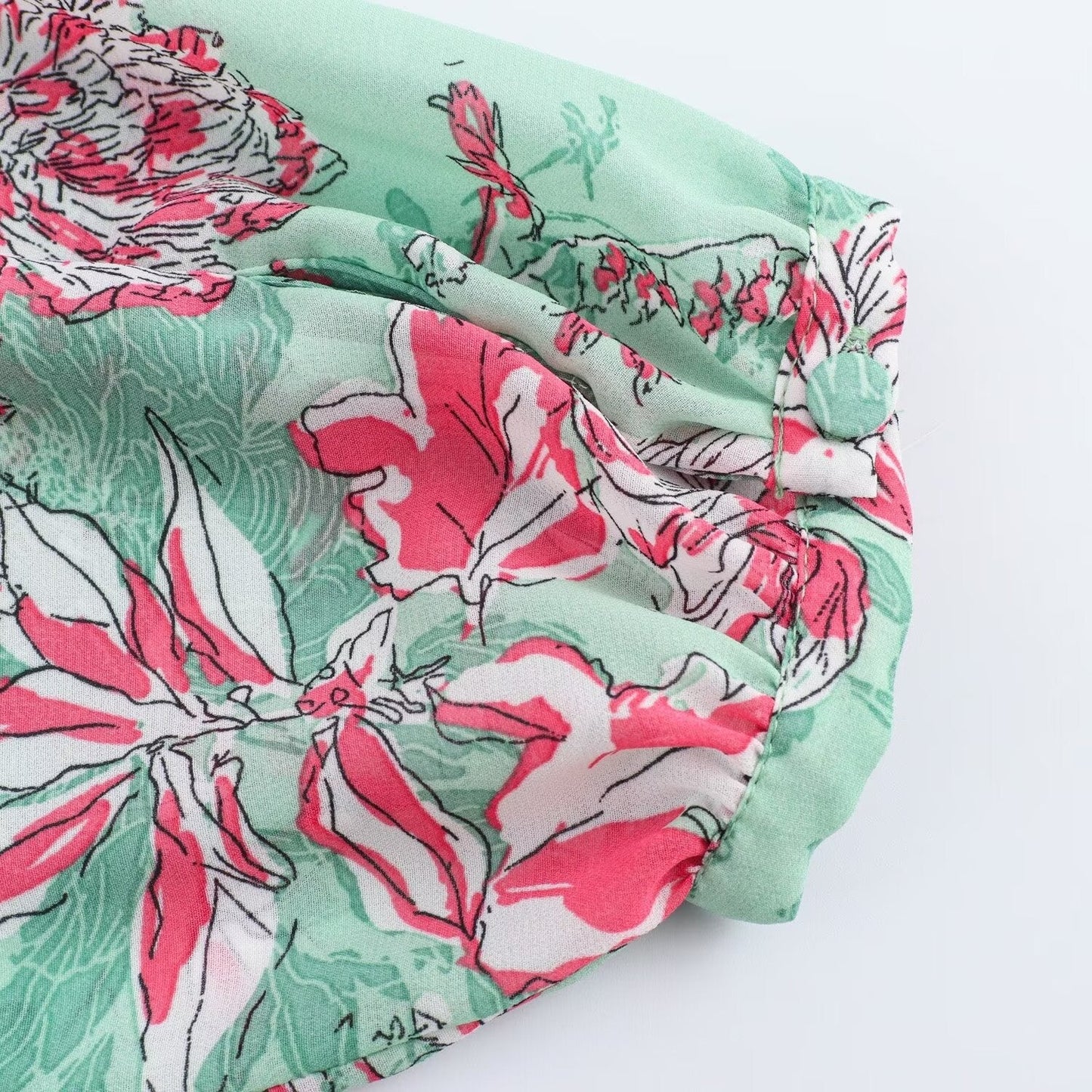 Dam Cardigan Blomsterbroderi Mjuk Tygblandning-4