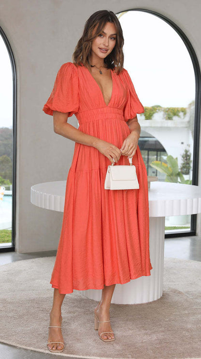 Dam A-linjeformad Kjol Polyester Lång-4