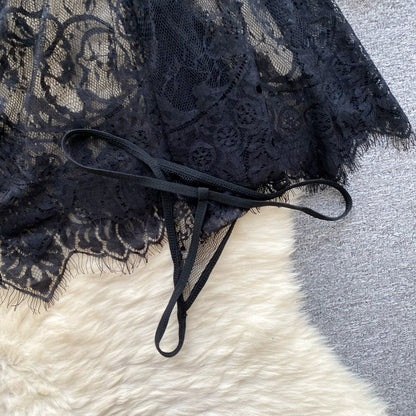 Dam A-linje Nattklänning Blommig Polyester-Spandex-5