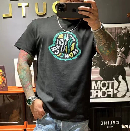 Variant image for Kvinnors T-shirt Tryckt Silke och Bomull-1