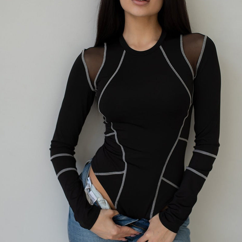 Dam Sport Bodysuit Andningsbart Tyg Funktionell Design 3