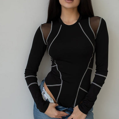 Dam Sport Bodysuit Andningsbart Tyg Funktionell Design 3
