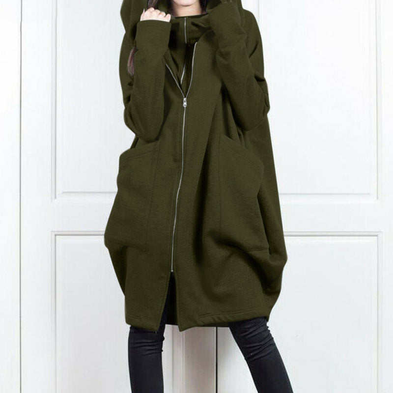 Kvinnors Casual Tröja Enkel Design 100% Bomull-4