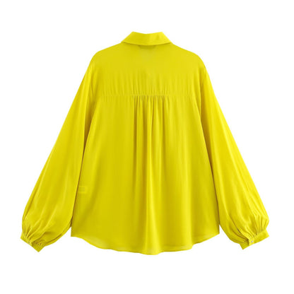 Dam Kort Klänning Med Fällande Dekoration Polyester-3