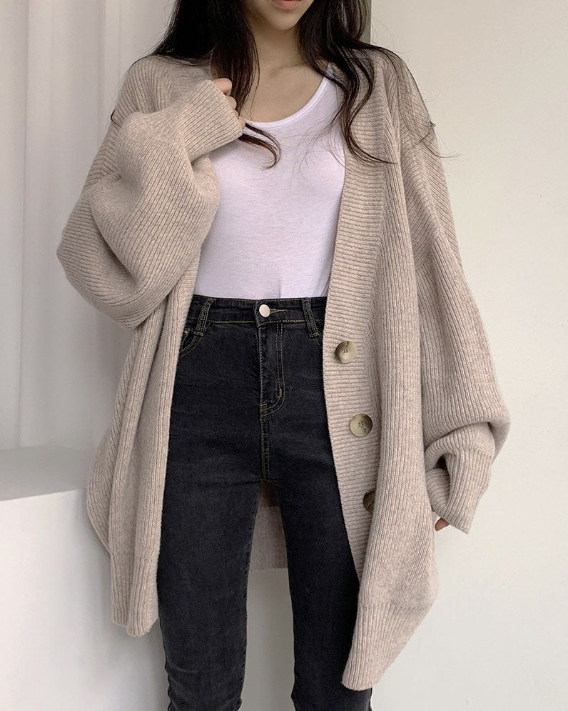 Dam Kofta V-halslinje med Lykta Ärmar i Lätt Material-6