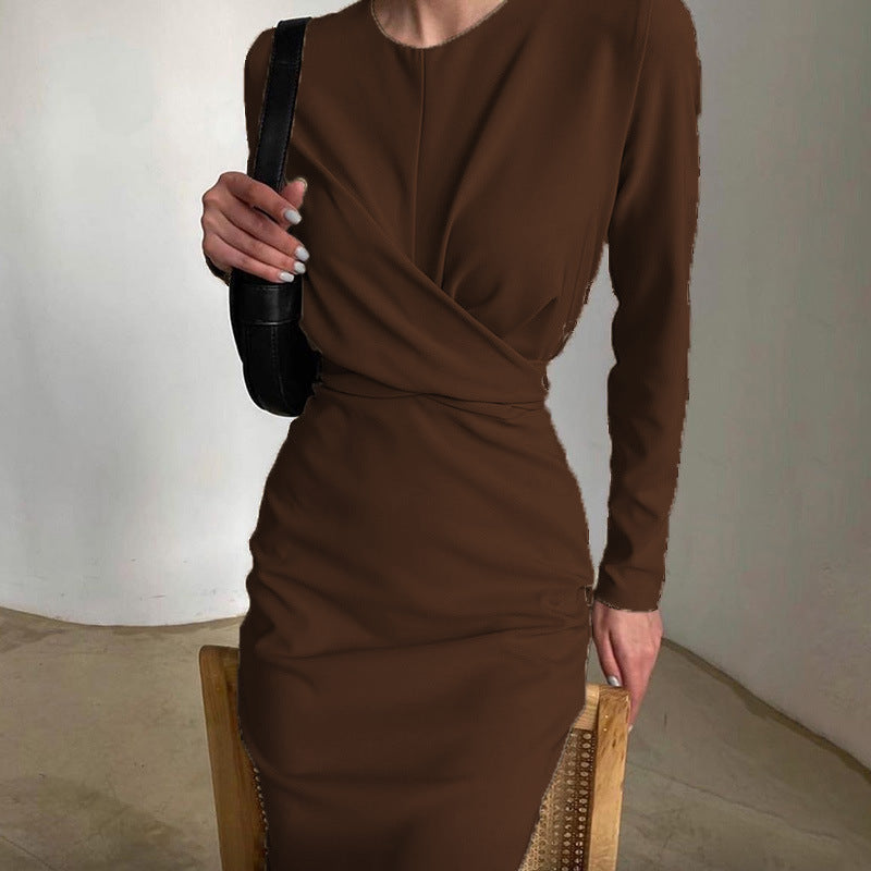 Variant image for Kvinnors Bodycon Klänning Hög Midja Polyester A-linjeformad-37