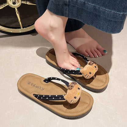 Dam Sandaler Tåavskiljare Lekfull Design Mjuk Fotbädd-3