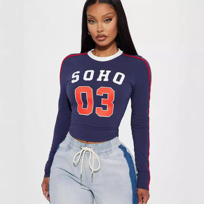 Tjej Sportig Tröja Färgblock Polyester Spandex-2