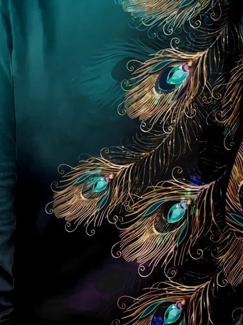 Kvinnors T-shirt Tryckt Polyester Relaxed Fit 6