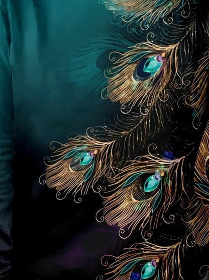 Kvinnors T-shirt Tryckt Polyester Relaxed Fit 6