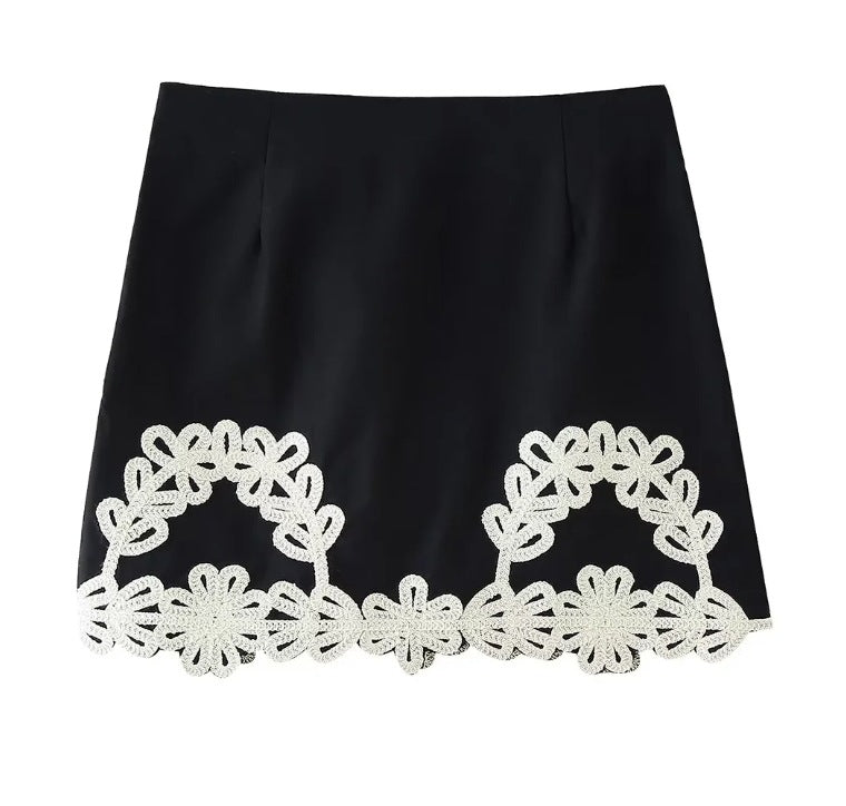 Variant image for Kvinnor Palazzo-byxor Blommiga Detaljer Luftigt Tyg-4