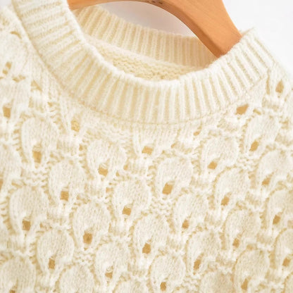 Kvinnors Stickad Tröja Rüsch-design Bomull-4