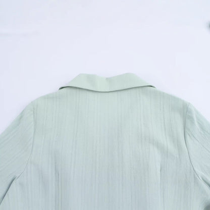 Dam A-Line Kjol Enfärgad Tyg Kort Stil 4