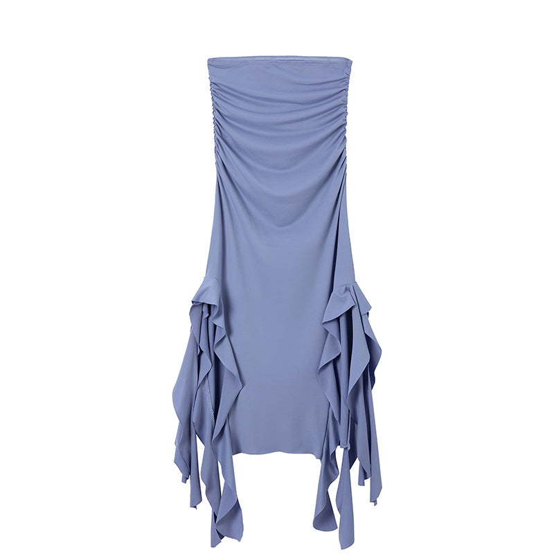 Kvinnors Bodycon Klänning Oregelbunden Design Polyester-4