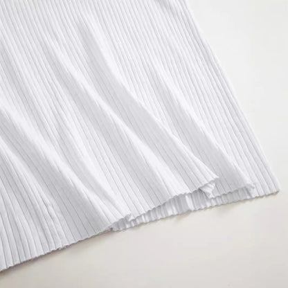 Dam Midi Toppkjol Ribbad Viskos-5