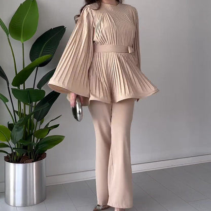 Dam Swing Suit Batwing Ärmar Polyester-3