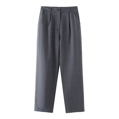 Damkostym Ärmlös Polyester Modern Med Raka Byxor-4