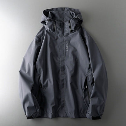 Vattentät Jacka Unisex med Justerbar Huva – Robust Polyester för Utomhusaktiviteter 9