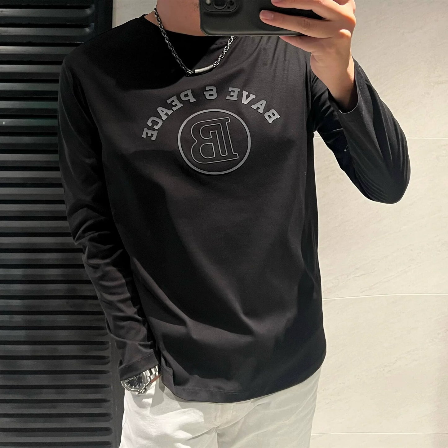 Variant image for Dam Långärmad T-Shirt Rund Hals 100% Bomull-1