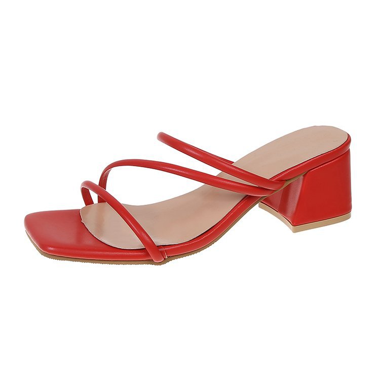 Kvinnors Sandaler Blockhäl Elegant Syntetmaterial 9