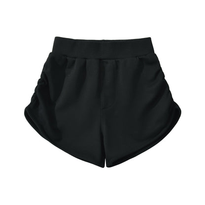 Kvinnors Fritidshorts Sportig Andningsbart Material Hög Midja 5