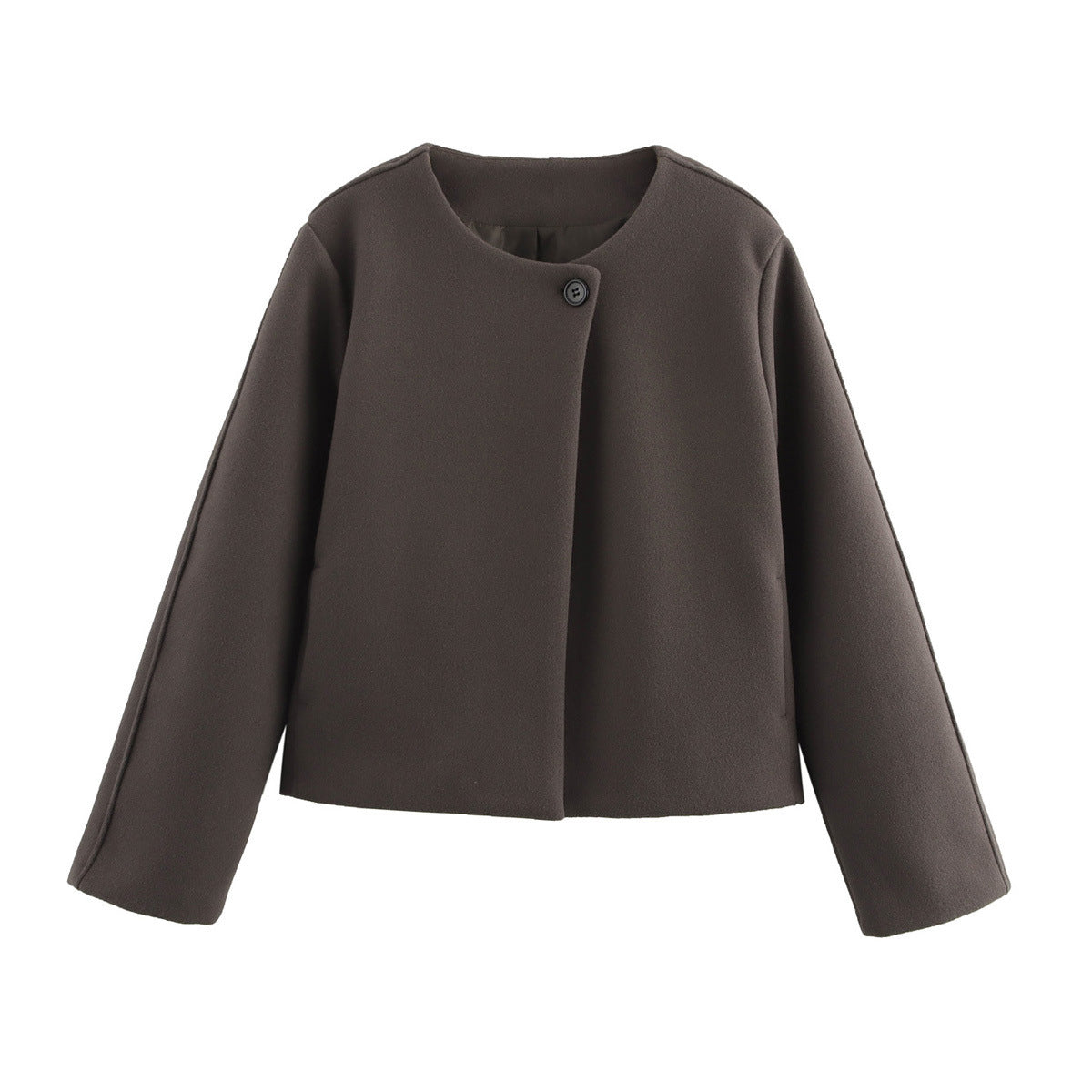 Fleecejacka Dam Asymmetrisk Snitt Mjuk Fleece 10
