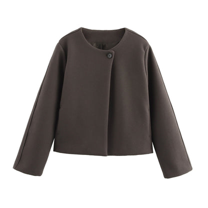 Fleecejacka Dam Asymmetrisk Snitt Mjuk Fleece 10