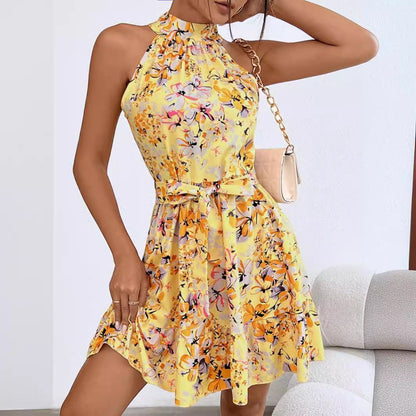 Kvinnors Blommaklänning Modern Design Lätt Tyg 2