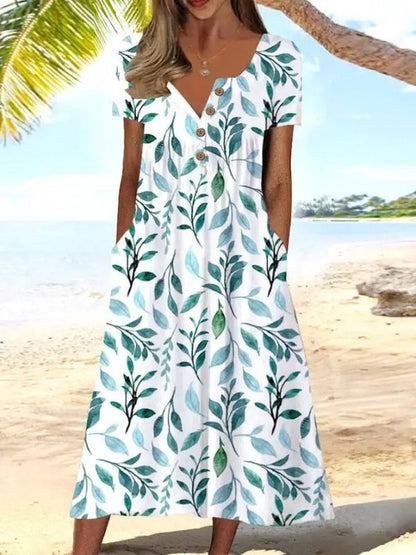 Variant image for Fina Dam Klänningar Midi Elegant Polyester för Vårens Tillfällen-1