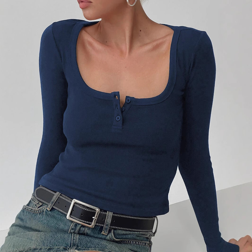 Tjejklänning Slim Fit Trendig Polyester Långärmad med Fickor-6