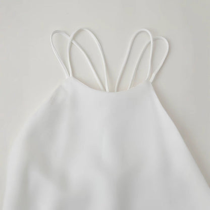 Dam Klänning Ärmlös Med Smal Ryggdekoration Polyester Fina Dam Klänningar-3