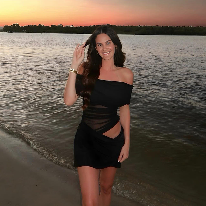 Kvinnors Aftonklänning Draperad Elastisk Tyget 10