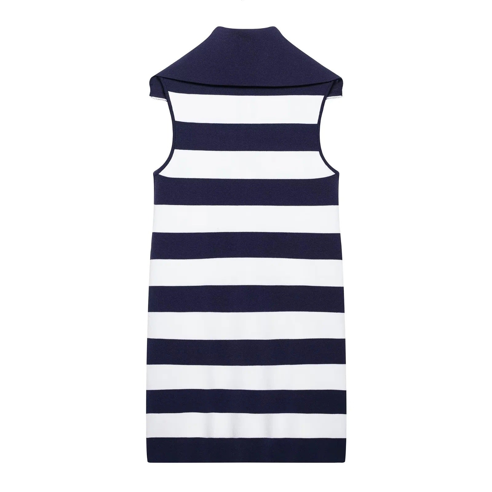 Kvinnors Klänning Chic Krage Ränder Stretchigt Tyg 5