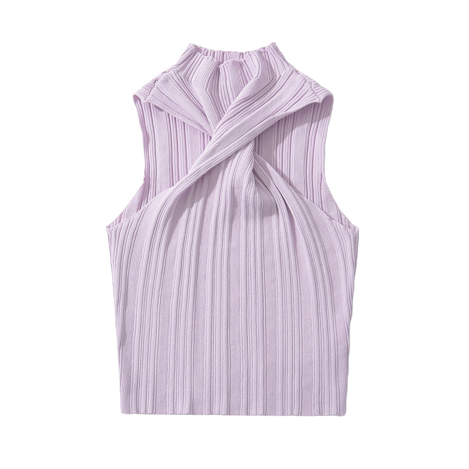 Dam Slim Fit Top Cirkulär Halsringning Mjuk Tygblandning-4