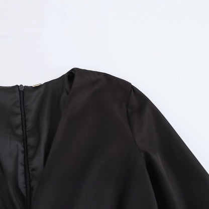 Dam Miniklänning A-Line Monokrom 100% Polyester-4