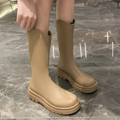 Dam Gummistövlar Hög Axel med Halkfri Sula i Gummi-2