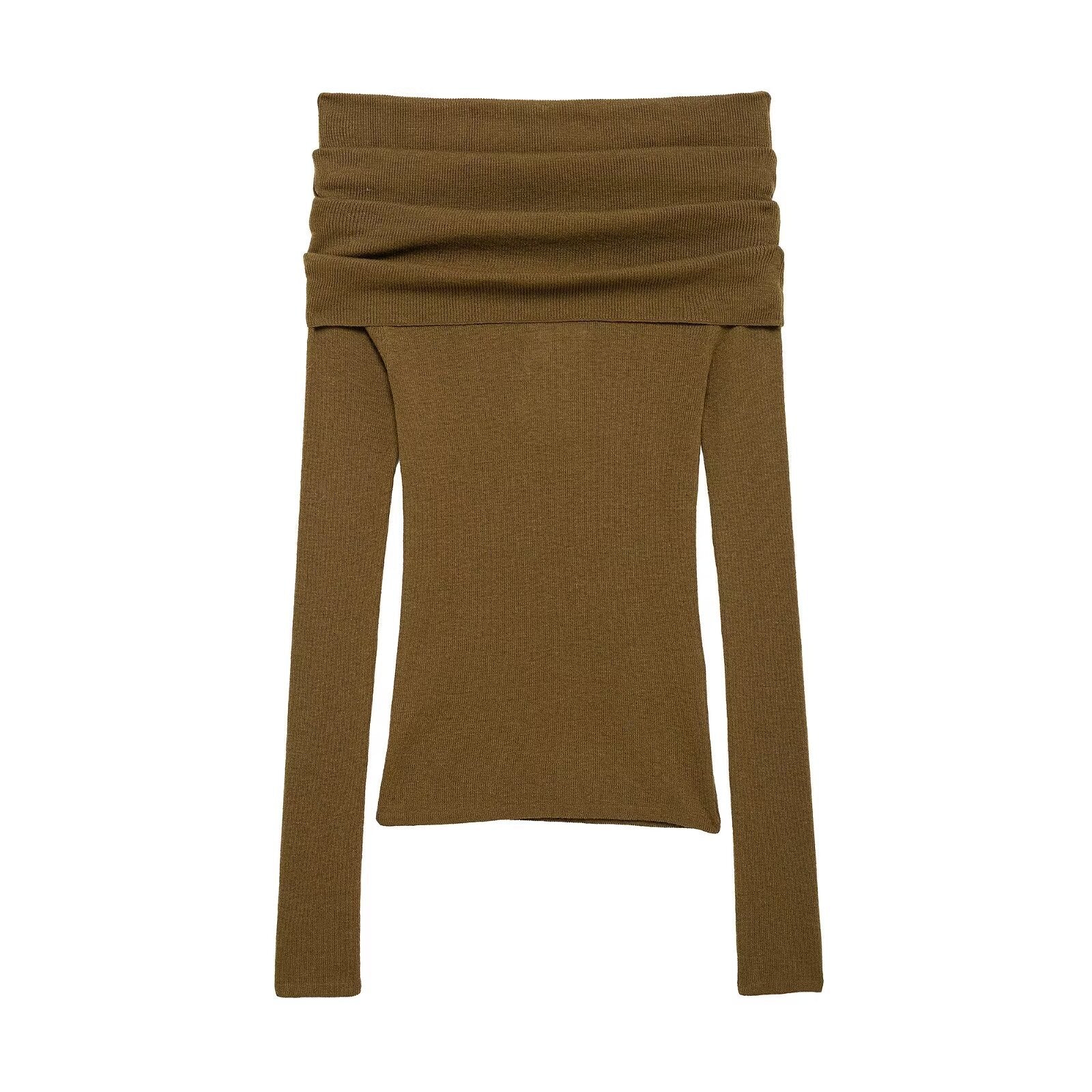 Dam Tröja Långärmad Klassisk Bomull-2