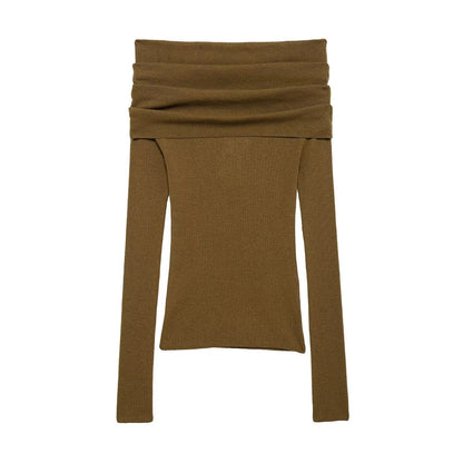 Dam Tröja Långärmad Klassisk Bomull-2