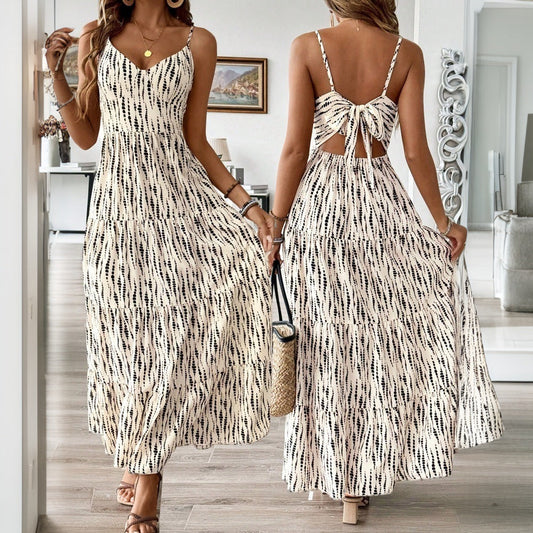 Damklänning Lång Oregelbunden Design A-linje Polyester-1