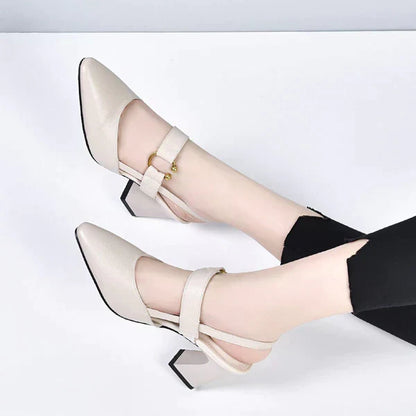 Kvinnor Formella Sandaler Elegant Läder och Syntetiskt Material 1